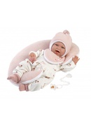  Lelle zīdainis Mimi 42 cm (spilvens, smejas, runā, ar mānekli, mīkstais ķermenis) Spānija LL74104