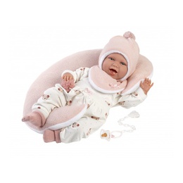  Lelle zīdainis Mimi 42 cm (spilvens, smejas, runā, ar mānekli, mīkstais ķermenis) Spānija LL74104