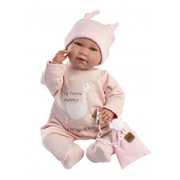  Lelle zīdainis Mimi 42 cm (smejas, runā, ar mānekli, mīkstais ķermenis) Spānija LL74108