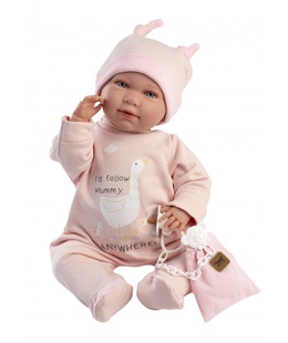  Lelle zīdainis Mimi 42 cm (smejas, runā, ar mānekli, mīkstais ķermenis) Spānija LL74108  Hover