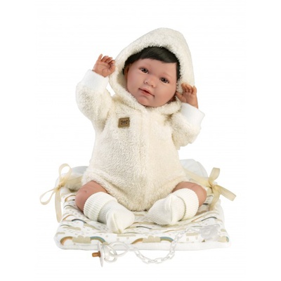  Lelle zīdainis Mimi 42 cm (soma, raud, runā, ar mānekli, mīkstais ķermenis) Spānija LL74110
