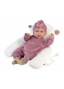  Lelle zīdainis Abril 42 cm (spilvens, raud, runā, ar mānekli, mīkstais ķermenis) Spānija LL74118