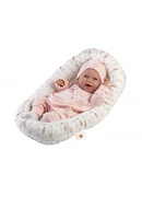  Lelle zīdainis Mimi 42 cm (spilvens, smejas, runā, ar mānekli, mīkstais ķermenis) Spānija LL74122