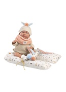  Lelle zīdainis Mimi 42 cm (spilvens, raud, runā, ar mānekli, mīkstais ķermenis) Spānija LL74128 Hover