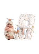  Lelle zīdainis Mimi 42 cm (spilvens, ar mānekli, mīkstais ķermenis) Spānija LL74128NM Hover