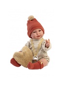  Lelle zīdainis puika Luis 45 cm (raud, runā, ar mānekli, mīkstais ķermenis) Spānija LL74502