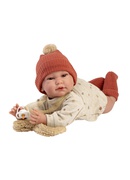  Lelle zīdainis puika Luis 45 cm (raud, runā, ar mānekli, mīkstais ķermenis) Spānija LL74502 Hover