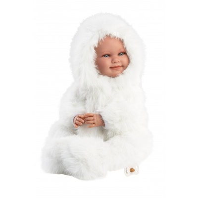  Lelle zīdainis Luka 45 cm (smejas, runā, ar mānekli, mīkstais ķermenis) Spānija LL74505