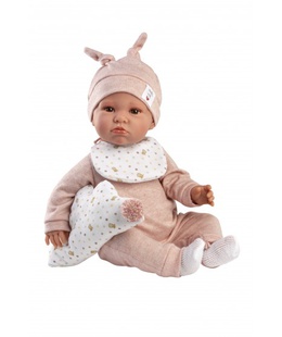  Lelle zīdainis Luna 45 cm (raud, runā, ar mānekli, mīkstais ķermenis) Spānija LL74508  Hover
