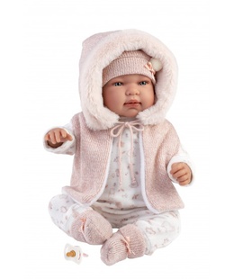  Lelle Tina 44 cm (raud, runā, ar mānekli, mīkstais ķermenis, kustina rokas un kājas) Spānija LL84486  Hover