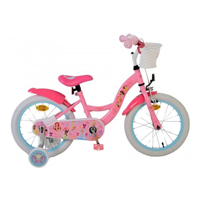 Bērnu velosipēds 16 collas Disney Princess (rokas+kājas bremzes, uz 85% salikts) (4-6 gadiem) VOL21580