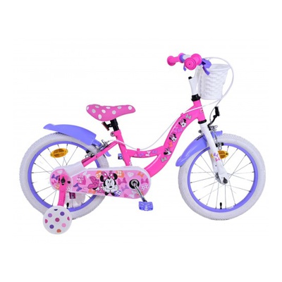 Bērnu velosipēds 16 collas Disney Minnie (2 rokas bremzes, uz 85% salikts) (4-6 gadiem) VOL21583