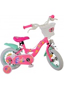 Bērnu velosipēds 12 collas Barbie ( (2 rokas bremzes, uz 85% salikts) (3-4 gadiem) VOL31255