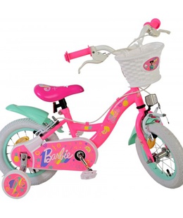 Bērnu velosipēds 12 collas Barbie ( (2 rokas bremzes, uz 85% salikts) (3-4 gadiem) VOL31255  Hover