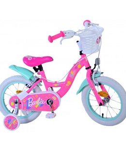 Bērnu velosipēds 14 collas Volare Barbie (2 rokas bremzes, uz 85% salikts) (3.5-5 gadiem) VOL31455  Hover